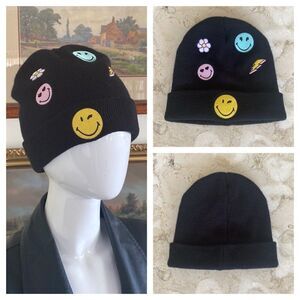 Beanie by Smiley World® Black Unisex